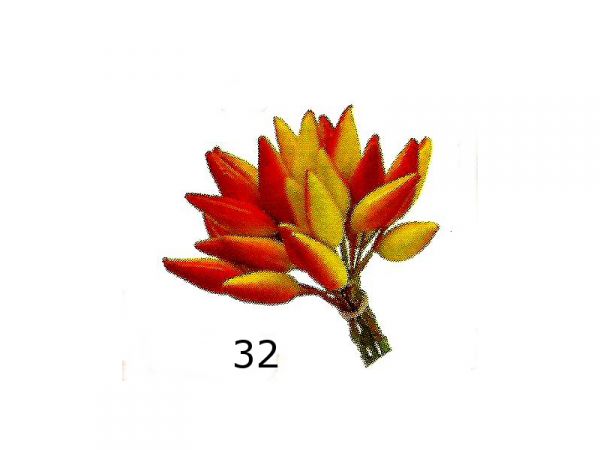 Cod. 32 - Maço com 30 frutinhas de 18 mm