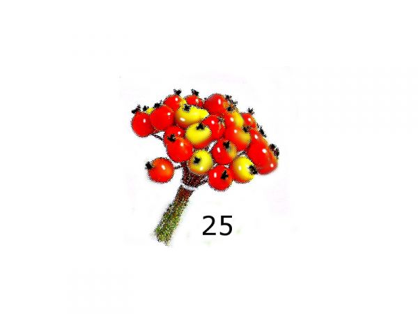 Cod. 25 - Maço com 30 frutinhas de 14 mm