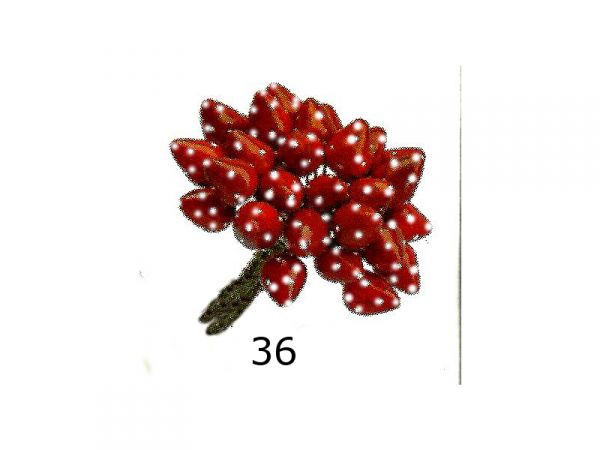 Cod. 36 - Maço com 30 frutinhas de 18 mm