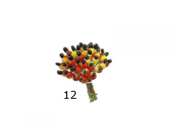 Cod. 12 - Maço de Cajuzinho, com 30 frutinhas de 10 mm