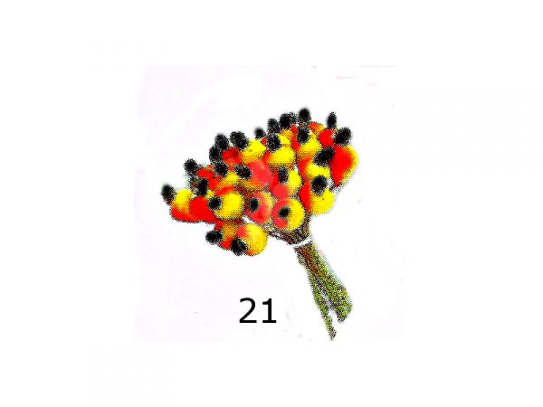Cod. 21 - Maço com 30 frutinhas de 14 mm