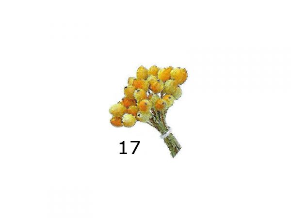 Cod. 17 - Maço de Pessegos, com 30 frutinhas de 10 mm